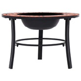 Mosaic Fire Pit Terracotta 26.8 Ceramic